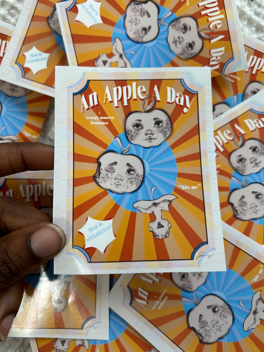 Apple a Day Sticker